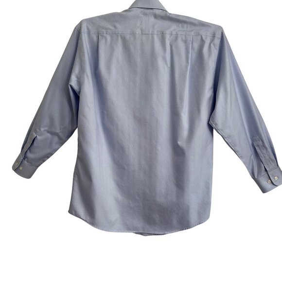 Mens JOS A. Bank Reserve No Wrinkle Shirt Blue 16.5/34 100% Egyptian Cotton - Picture 2 of 7